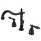 Kingston Brass NB1970AL 8" Widespread Bathroom Faucet, Black Stainless Steel NB1970AL - alternate 1